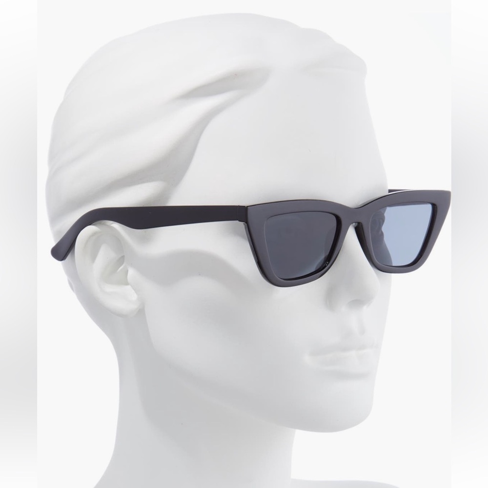 Chic 50mm Black Cat-Eye Sunglasses from BP